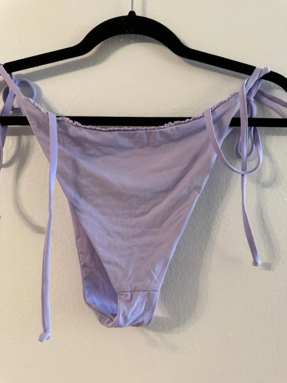 Frankie's Bikinis light purple bikini set top M medium bottom L large